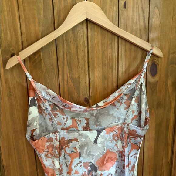 Paper Heart Floral Drape Neck Midi Slip Dress In Multicolor - Picture 5 of 8